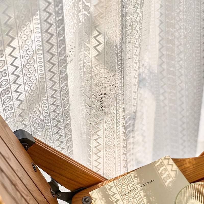 Voilage dentelle style classique léger pour salon chambre - vue 10 sur 12