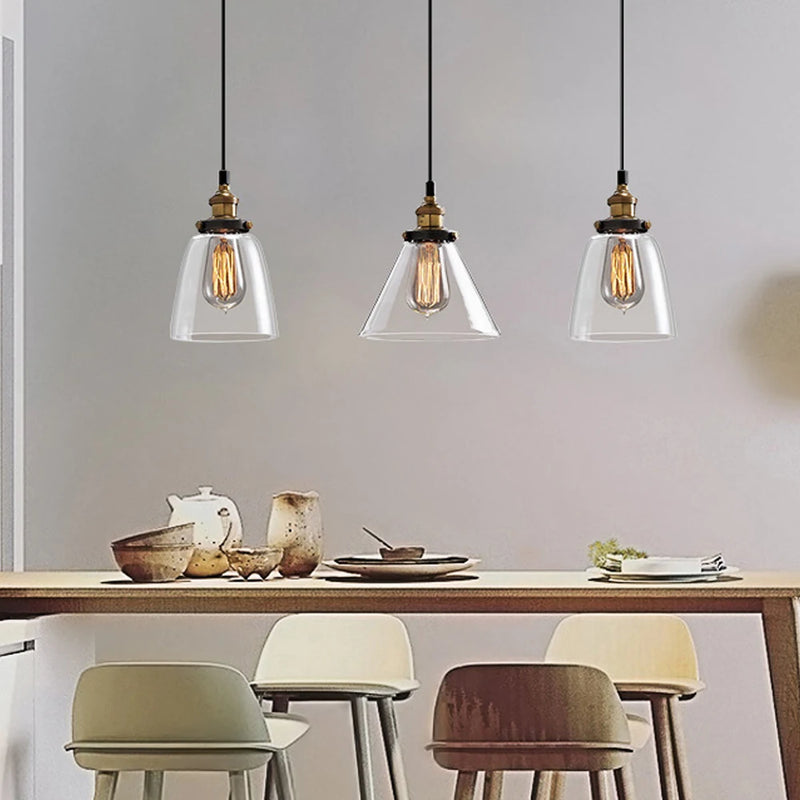 suspension moderne en verre pour décoration intérieure élégante