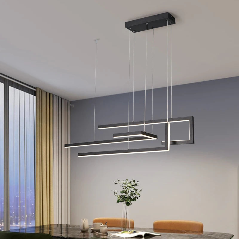 lustre suspendu moderne connecté pour maison intelligente - vue 5 sur 10