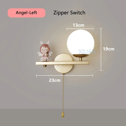applique murale licorne rose pour chambre d'enfant - vue 10 sur 23