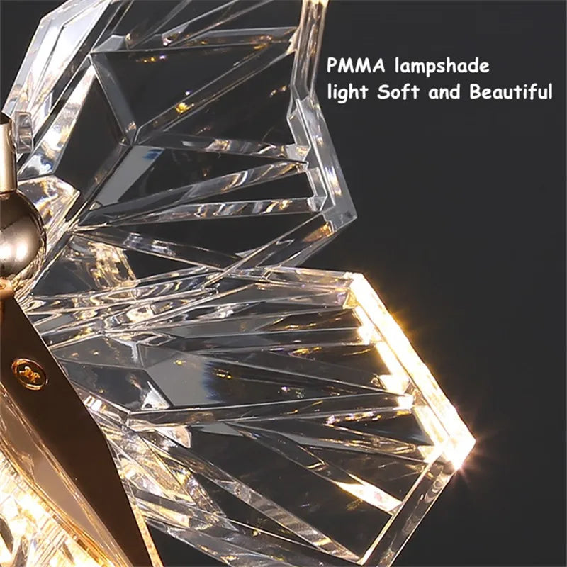 suspension en cristal nordique à led pour décoration moderne - vue 7 sur 18