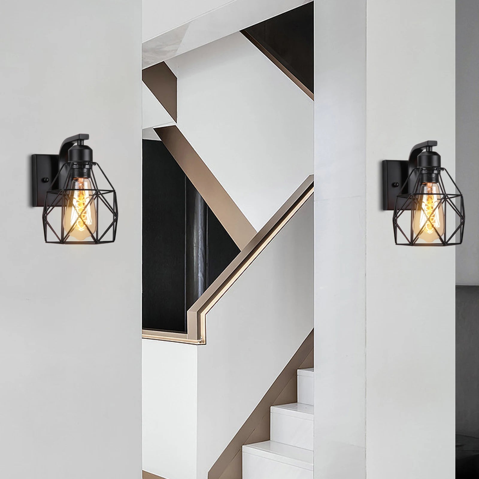 Applique murale led vintage industriel - vue 3 sur 11