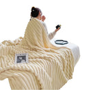 plaid doux épais effet carreaux style moderne chambre