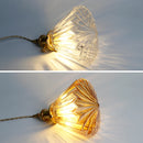 Suspension en verre LED moderne