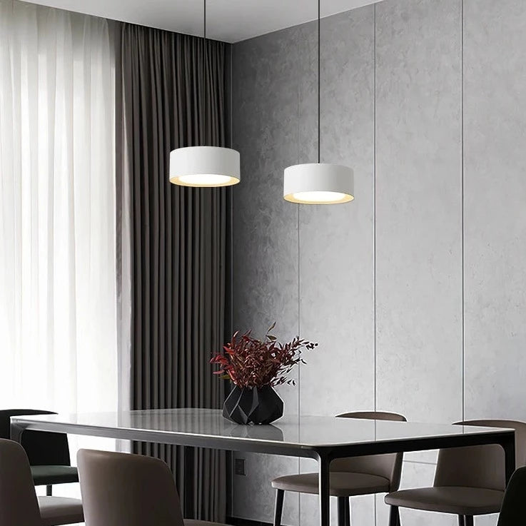 Suspension LED acrylique blanc noir or blanc - vue 5 sur 7