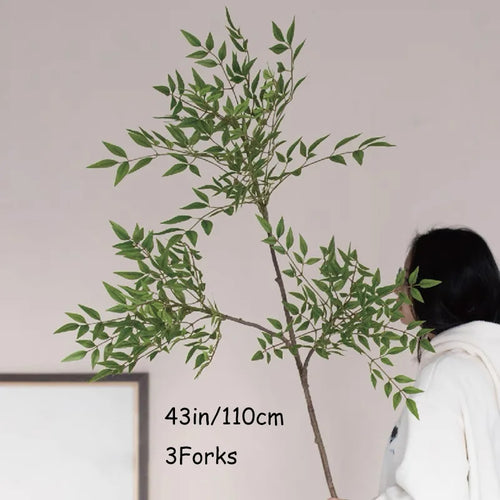 ficus artificiel grande branche pour décoration intérieure et extérieure - vue 8 sur 8
