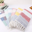 Serviette de plage turque coton franges absorbante rapide