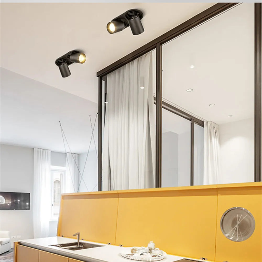 spot led encastrable extensible pour éclairage intérieur - vue 6 sur 5