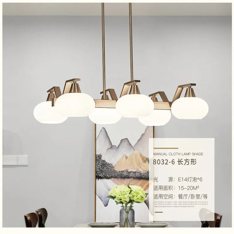 lustre moderne en métal nickelé avec éclairage à led - vue 6 sur 12