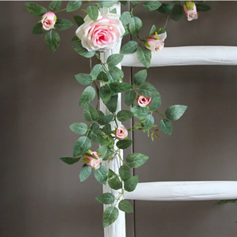 roses artificielles en soie pour décoration intérieure et extérieure