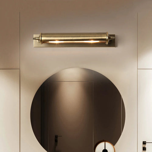 applique murale vintage en bronze avec ampoule remplaçable style européen - vue 3 sur 6