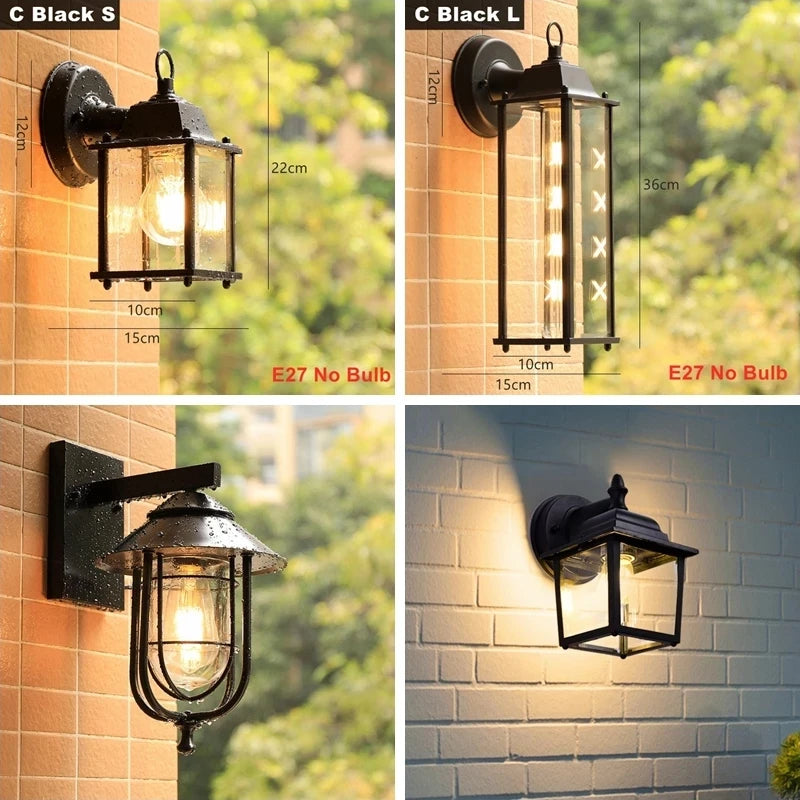 applique murale led rustique en fer vintage pour intérieur et extérieur - vue 3 sur 23