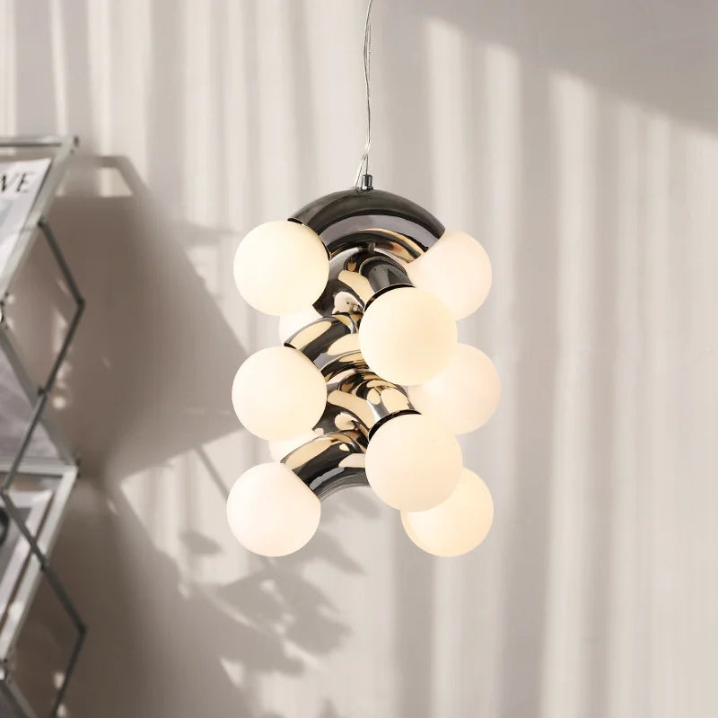 lustre moderne et créatif en forme de raisin style nordique vintage - vue 3 sur 12