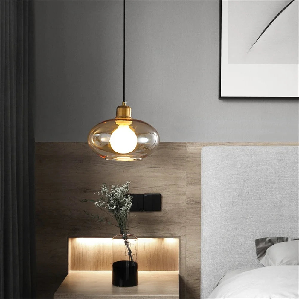 suspension design moderne en verre pour intérieur élégant - vue 3 sur 7