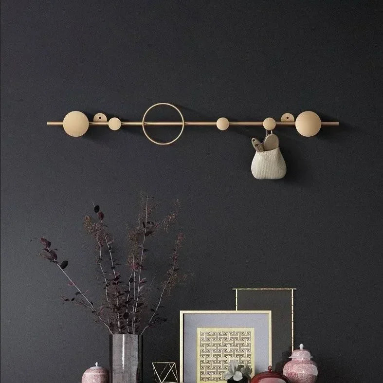 porte-vêtements et chapeaux de luxe nordique décoratif mural - vue 17 sur 18