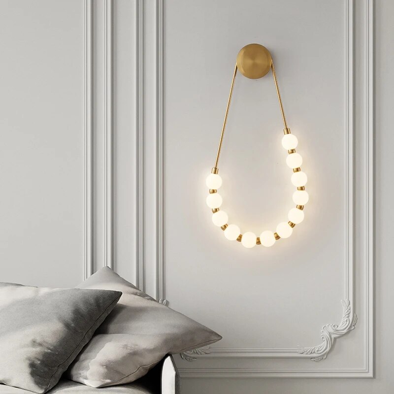 Applique murale de chevet style minimaliste crème italienne - vue 5 sur 9