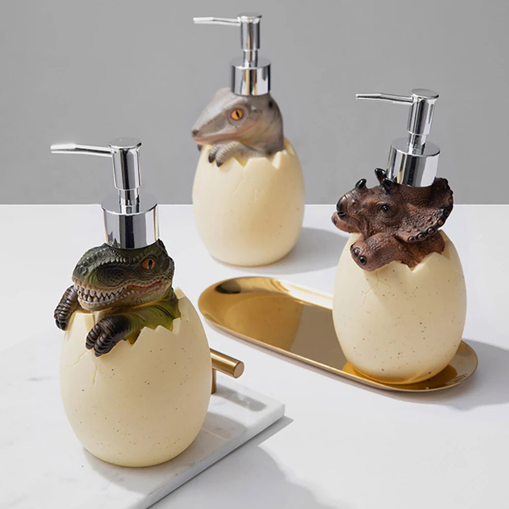 distributeur de savon dinosaure pour lavage des mains