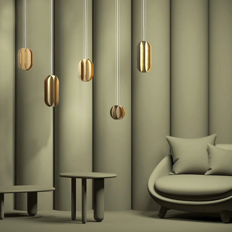 suspension en cuivre design minimaliste pour restaurant et bar - vue 3 sur 9