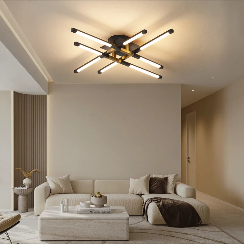 lustre led d'intérieur pour décoration de maison - vue 3 sur 12