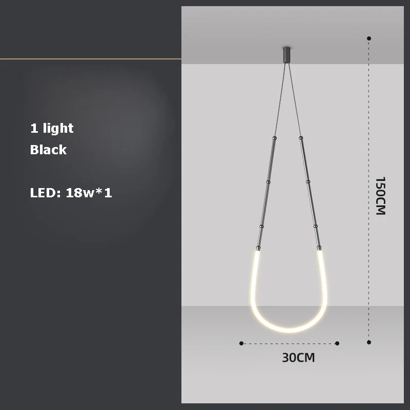 lustre en art déco design suspendu en led - vue 14 sur 16
