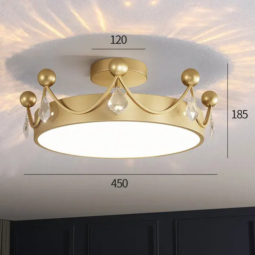plafonnier minimaliste en cristal design scandinave luxe - vue 8 sur 7