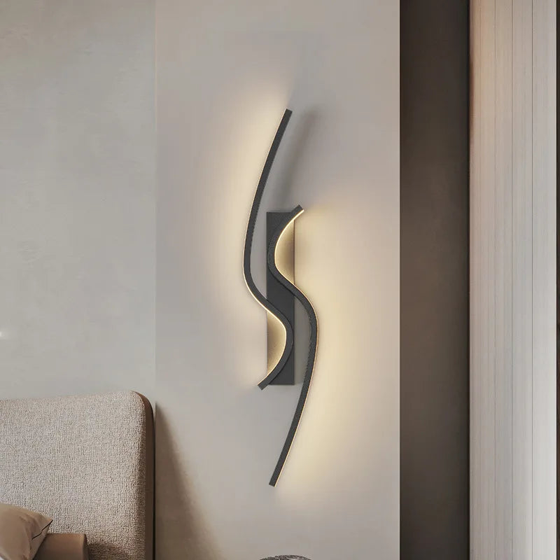 applique murale LED moderne pour salon TV fond allée chambre chevet
