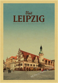affiche de voyage rétro pour passionnés de tourisme