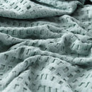 Plaid coton gaufré doux léger toutes saisons intérieur