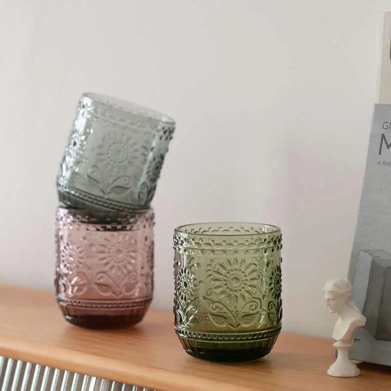 Verre vintage sans pied resistant chaleur cuisine