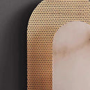 applique murale en marbre naturel art déco cuivre doré design élégant