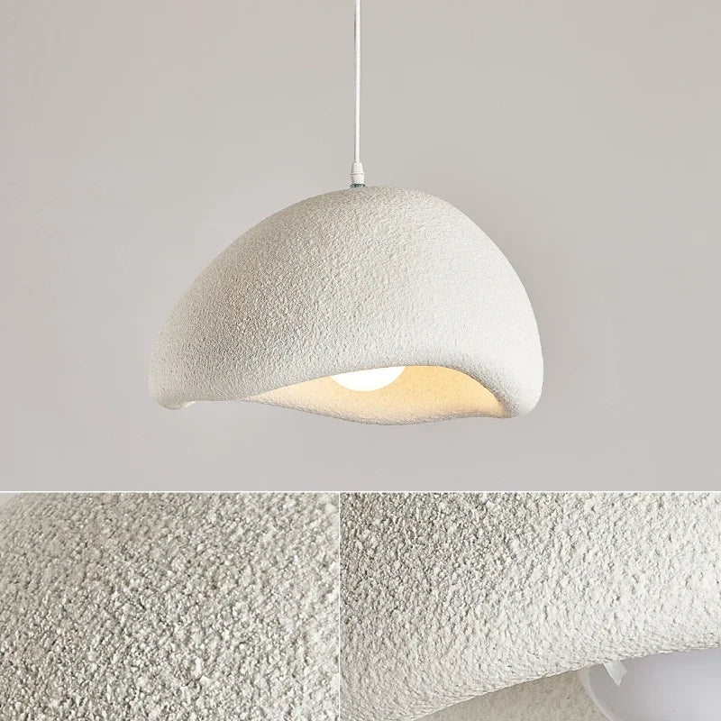 suspension nordique à led wabi-sabi en résine décorative pour intérieur créatif - vue 4 sur 29