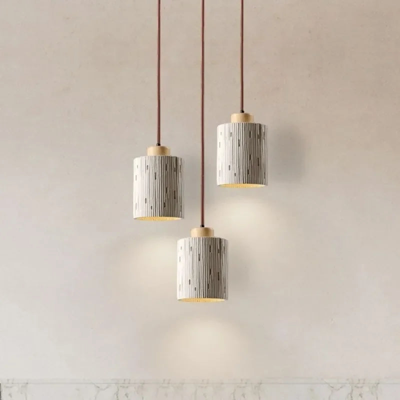 lustre moderne en bois et marbre pour intérieur élégant - vue 3 sur 14