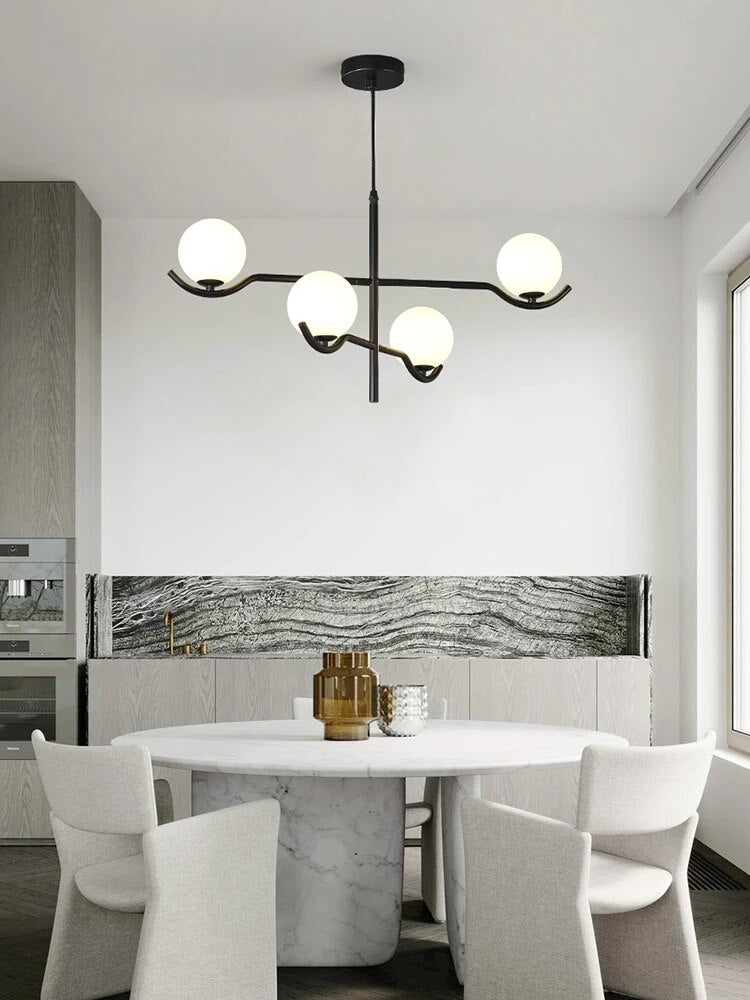 Lustre minimaliste pour salle à manger