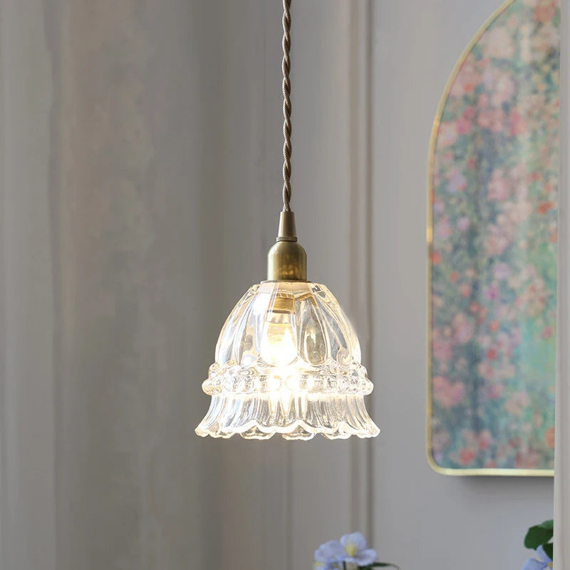 lustre moderne en verre pour éclairage intérieur vintage - vue 6 sur 12