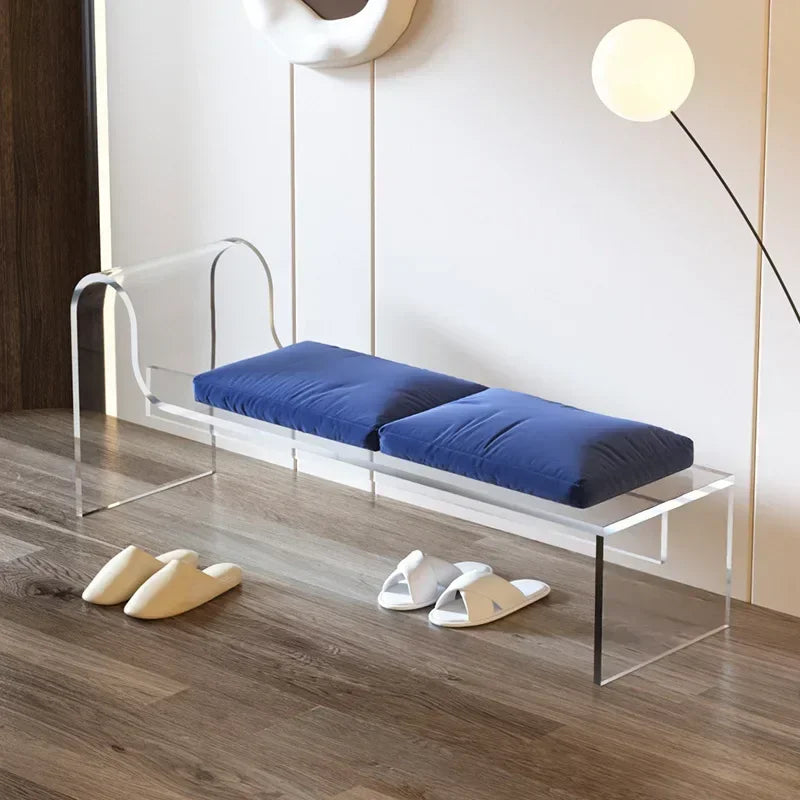 tabouret en acrylique nordique pour décoration intérieure minimaliste