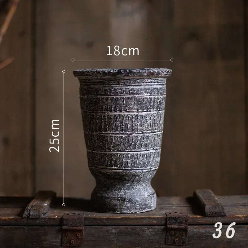 jardinières en poterie rustiques pour décoration intérieure et extérieure - vue 24 sur 25