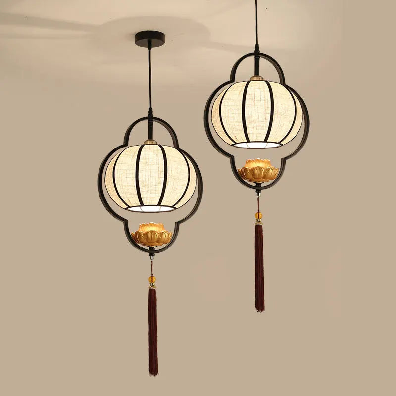 lustre chinois rétro style chinoiserie pour un éclairage élégant - vue 5 sur 22