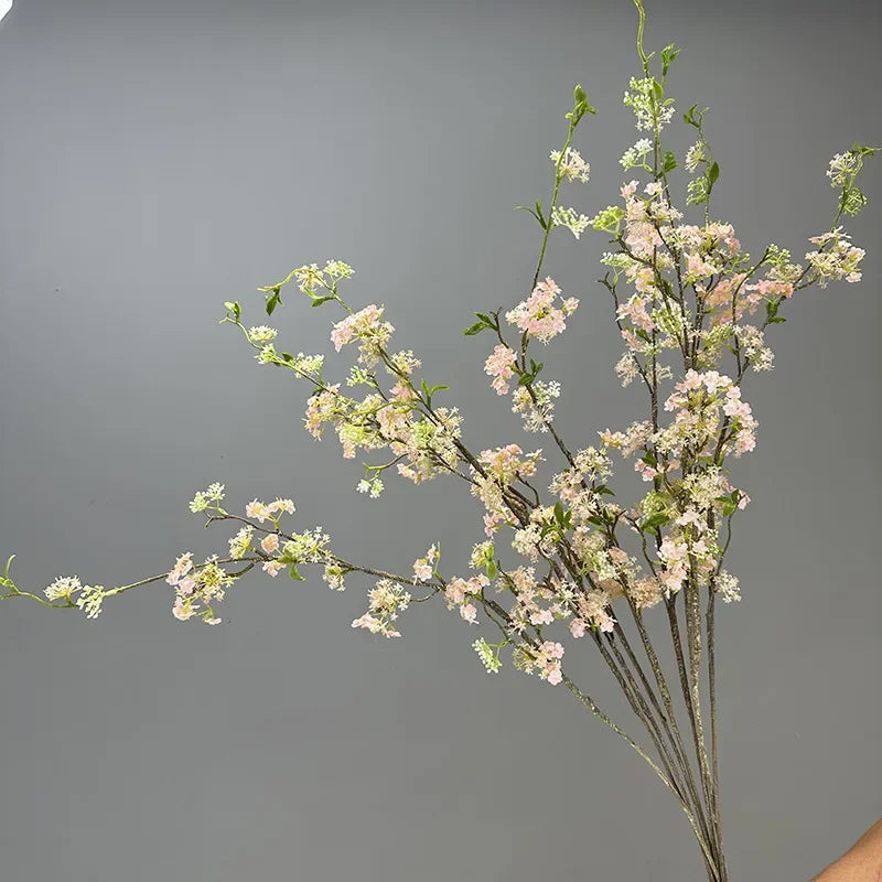 décoration de table en fleurs artificielles et saule neige - vue 3 sur 10