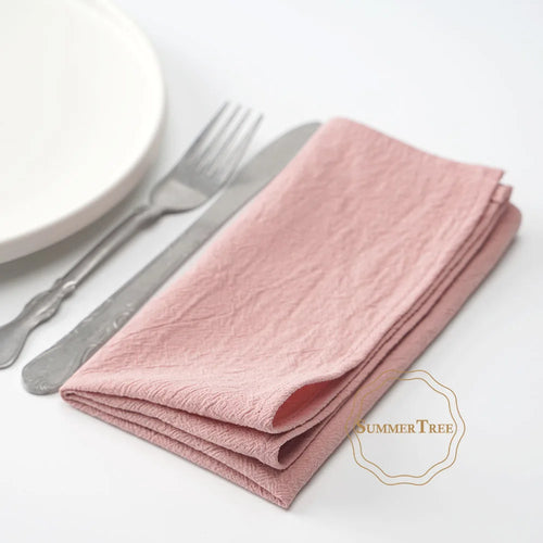 Serviette de table coton lavé style vintage 40cm