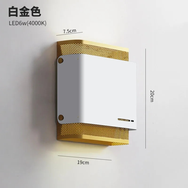 applique murale led en fer style américain pour intérieur moderne - vue 7 sur 7
