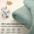 plaid mousseline coton leger boheme canape lit