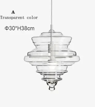 lampe suspendue en verre design moderne pour bars et cafés - vue 11 sur 12