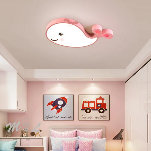 plafonnier LED créatif baleine pour chambre d enfant moderne - vue 2 sur 15
