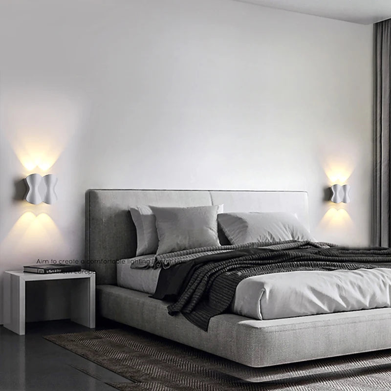 applique murale led moderne imperméable pour jardin et éclairage public - vue 4 sur 12