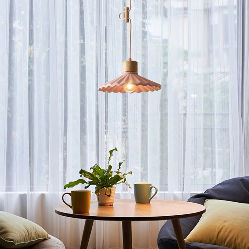 suspension moderne style nordique luminaire coloré macaron - vue 6 sur 11