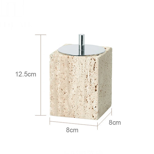 ensemble d'accessoires en marbre naturel pour salle de bain - vue 16 sur 30
