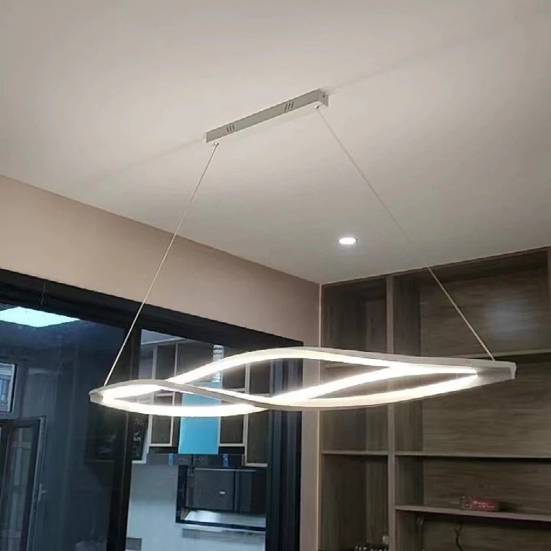 suspension led minimaliste en aluminium pour éclairage maison - vue 4 sur 8