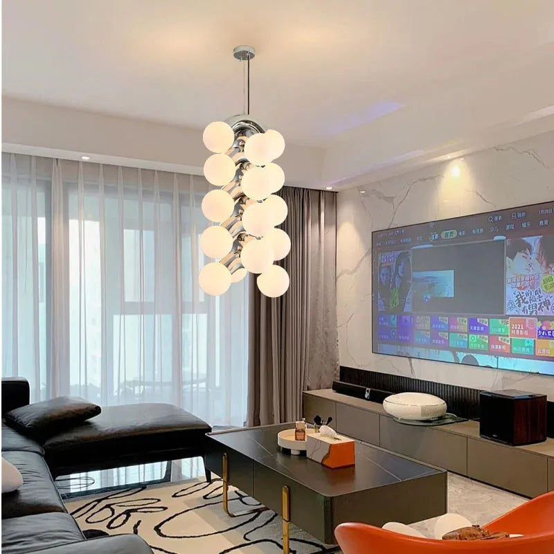 lustre minimaliste rétro créatif style grape pour intérieur - vue 4 sur 14