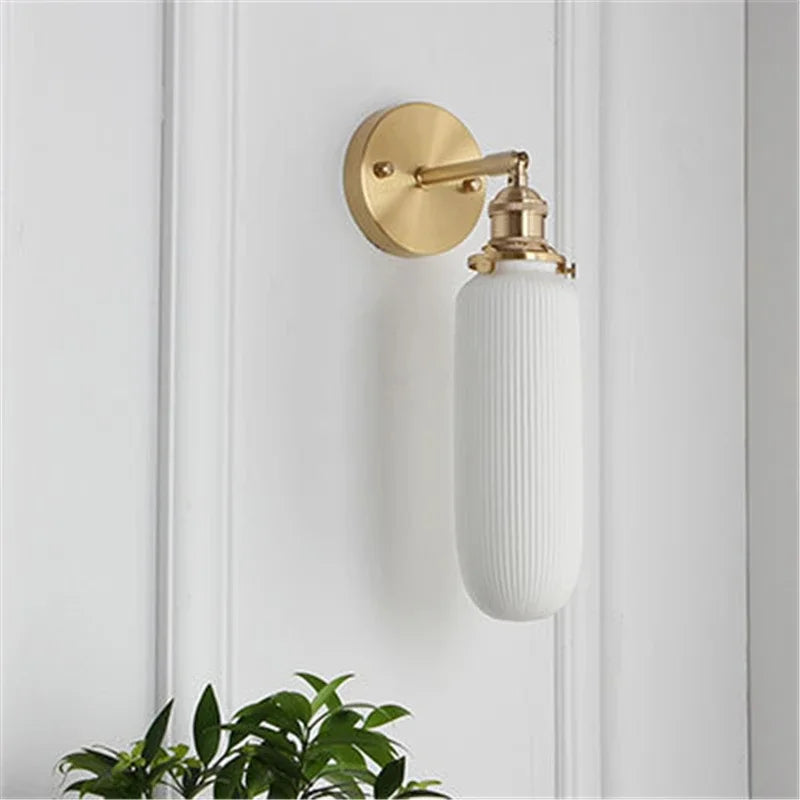 applique murale led nordique moderne en céramique vintage - vue 14 sur 15