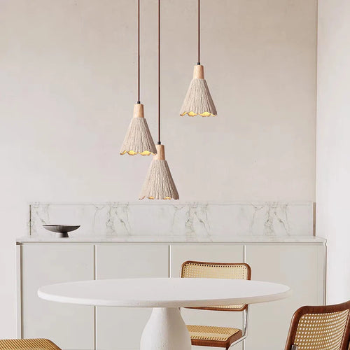 lustre en ciment design rétro pour salon et restaurant - vue 3 sur 8